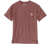 Carhartt Relaxed Fit Heavyweight K87 Pocket Camiseta - Rojo (L)