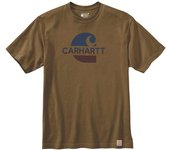 Carhartt Relaxed Fit Heavyweight C Graphic Camiseta - Verde (S)