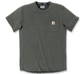 Carhartt Force Relaxed Fit Midweight Short Sleeve Pocket Camiseta - Verde (L)