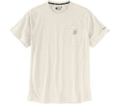 Carhartt Force Relaxed Fit Midweight Short Sleeve Pocket Camiseta - Beige (L)