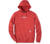 Carhartt Lightweight Logo Graphic Sudadera con capucha - Rojo