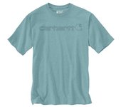 Carhartt EMEA Core Logo Workwear Short Sleeve Camiseta - Turquesa Azul (2XL)