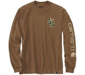 Carhartt Camo Logo Graphic Manga larga - Marrón (S)