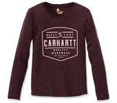 Carhartt Lockhart Camisa de manga larga para damas - Rojo (XS)