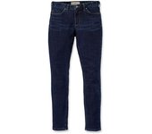 Carhartt Rugged Flex Slim-Fit Layton Pantalones de señoras flacas - Azul (36)