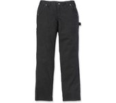 Carhartt Original Fit Crawford Pantalones de las mujeres - Negro (40)