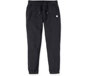 Carhartt Relaxed Fit Fleece Pantalones de chándal para damas - Negro (S)