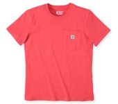 Carhartt Loose Fit Heavyweight K87 Pocket Camiseta de damas - Rojo