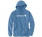 Carhartt Signature Logo Midweight Sudadera con capucha - Blanco Azul (XS)