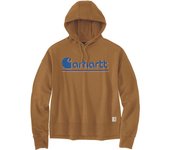 Carhartt Loose Fit Fall Graphic Sudadera con capucha para mujer - Marrón