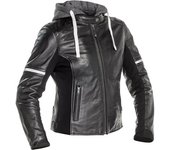 Richa Toulon 2 Chaqueta de cuero de moto para mujer - Negro (34)