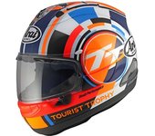 Arai RX-7V Evo Isle Of Man TT 2025 Limited Edition Casco - Azul Naranja