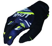 Shot Contact Score Motocross guantes - Negro Gris Amarillo (4XL)