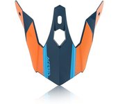 Acerbis Steel Kinder/Eclipse Pico del Casco - Azul Naranja (un tamaño)