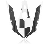 Acerbis Steel Kinder/Eclipse Pico del Casco - Negro Blanco (un tamaño)