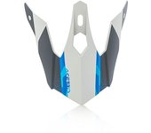 Acerbis Steel Kinder/Eclipse Pico del Casco - Gris Blanco Azul (un tamaño)