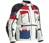 RST Adventure-X Airbag Chaqueta textil de motocicleta - Blanco Rojo Azul (M)