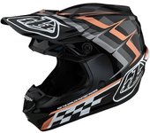 Lee SE4 Warped Polyacrylite MIPS Casco de motocross - Negro (XL)