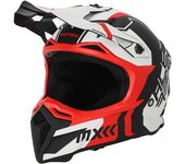 Acerbis Profile 5 Casco de motocross - Blanco Rojo (M)