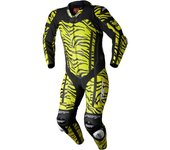 RST Pro Series Evo Airbag Ltd. Tiger Traje de cuero de moto de una pieza - Negro Amarillo