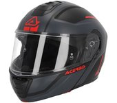 Acerbis TDC Casco - Negro Gris Rojo (2XL)