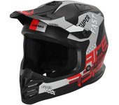 Acerbis Profile Casco de motocross juvenil - Negro Rojo (S)