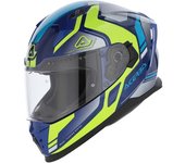 Acerbis X-Way Graphic Casco - Azul Amarillo (XS)