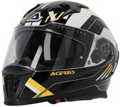 Acerbis X-Way Graphic Casco - Negro Amarillo (XL)
