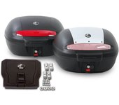 Hepco & Becker Journey Topcase 50, negro, incluido plato para otros transportistas - Negro