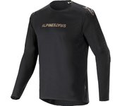 Alpinestars A-Aria Polartec Switch Maillot de ciclismo de manga larga - Negro Oro (XL)