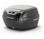 SHAD BAUL SH40 ALU LOOK Topcase - Negro Plata