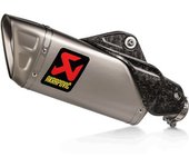 Akrapovic Slip-On Line Titanio Silenciador trasero - Plata