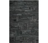 Wecon Home Alfombra gris y azul diseño tuftado a mano en relieve 160x230