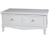 Wanderlust deco Mueble televisión madera blanco 2 cajones blanco 92x52x41h cm
