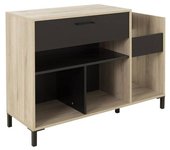 Diagone Mueble platinum con decoración en roble 115 x 40 x alto 81 cm