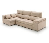 Velare Sofá chaise longue cama con arcón izquierda beige 264x145x105