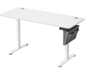 SONGMICS Escritorio eléctrico ajustable en altura de color blanco nube