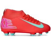 Nike - Bota de fútbol Zoom Mercurial Superfly 10 Club FG/MG Niño, Unisex, Ember Glow-Aurora Green, 4,5Y