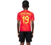 Adidas - Camiseta Lamine Yamal - España Primera Equipación Eurocopa 2024 Niño, Unisex, Rojo, 164 cm