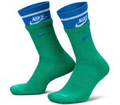 Nike - Calcetines Everyday Plus (1 par), Unisex, Stadium Green- Laser Orange-White, M [38 - 42]