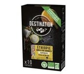 BIO + 3 x Café en cápsulas biodegradables de Mocha Ethiopia 10 unidades de 5.5g - Destination Bio