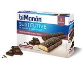Barrita Sustitutiva de Chocolate Negro y Blanco 8 unidades - biManán