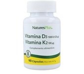 Vitamina D3 Vitamina K2 90 cápsulas - Natures Plus