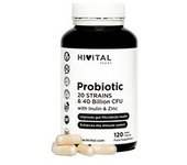 Probiótico 20 cepas 40 Mil Millones UFC 120 cápsulas - Hivital