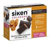 Barrita sustitutiva plus con colágeno, caramelo y un toque de sal 8 barritas de 40g - Siken