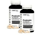 Pack Probiótico 20 cepas 40 mil millones UFC 2 unidades de 120 cápsulas - Hivital