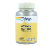 Vitamina D3 y K2 120 cápsulas vegetales - Solaray