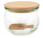 5 x Tarro de vidrio Tulip con tapa de madera 580ml 1 unidad - Weck