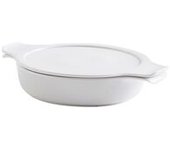 Set cazuela porcelana blanca 24cm + tapa (2g) 1 unidad - Eschenbach