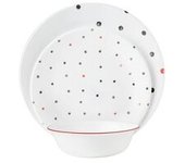 Vajilla de vidrio Polka Dottie 12 unidades - Corelle